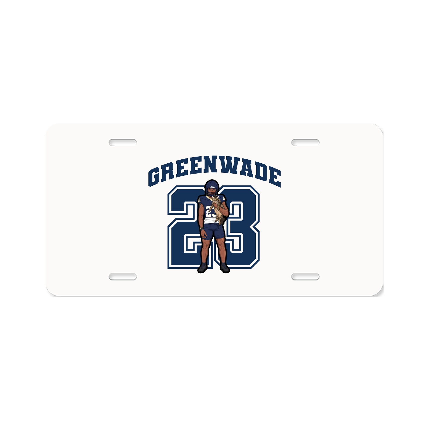 License Plate — Number in Classic