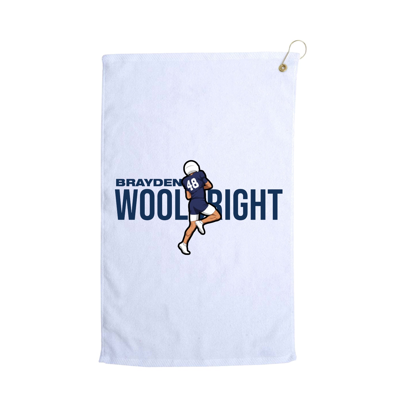 Golf Towel — Player Name in White