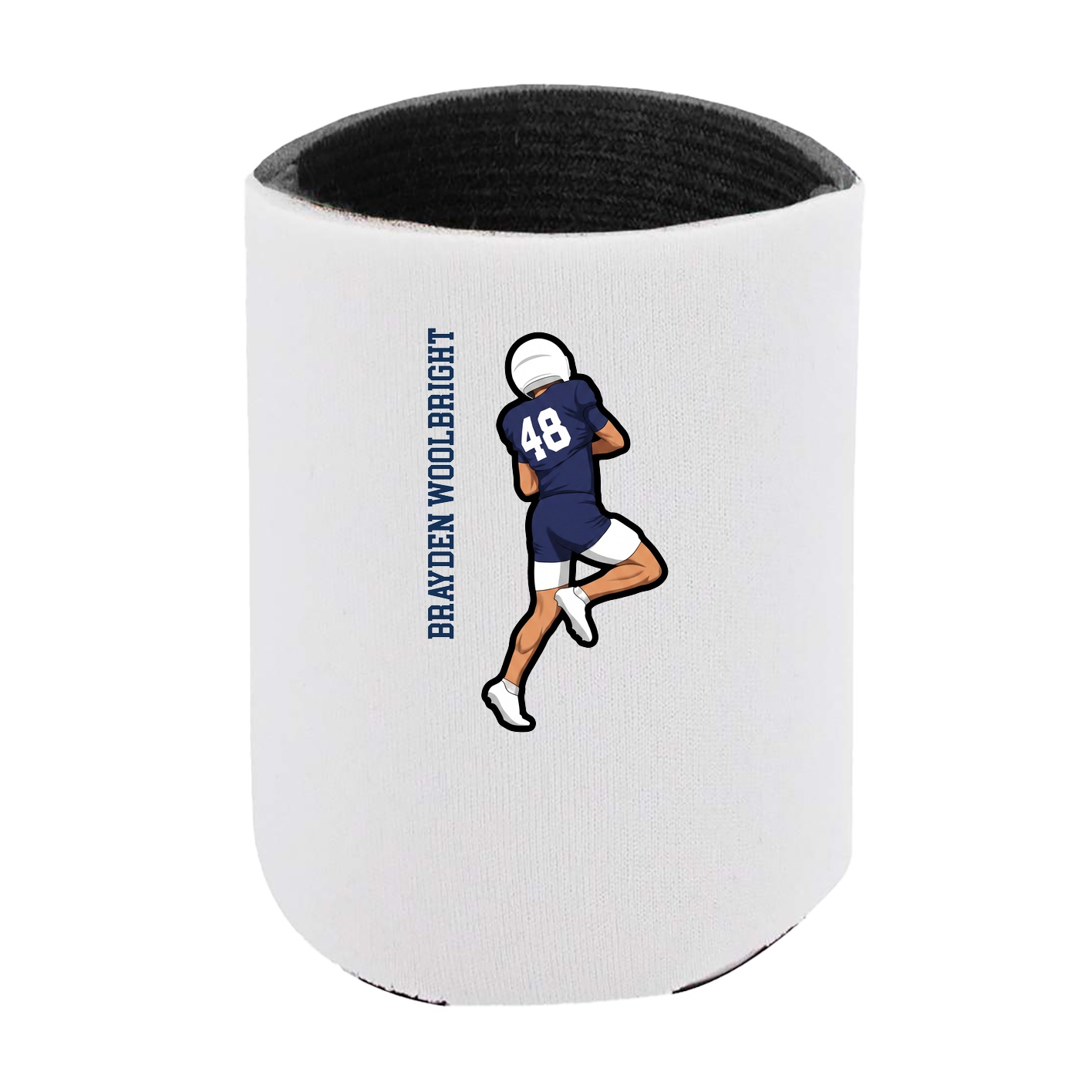 Can Holder — Name Vertical in White