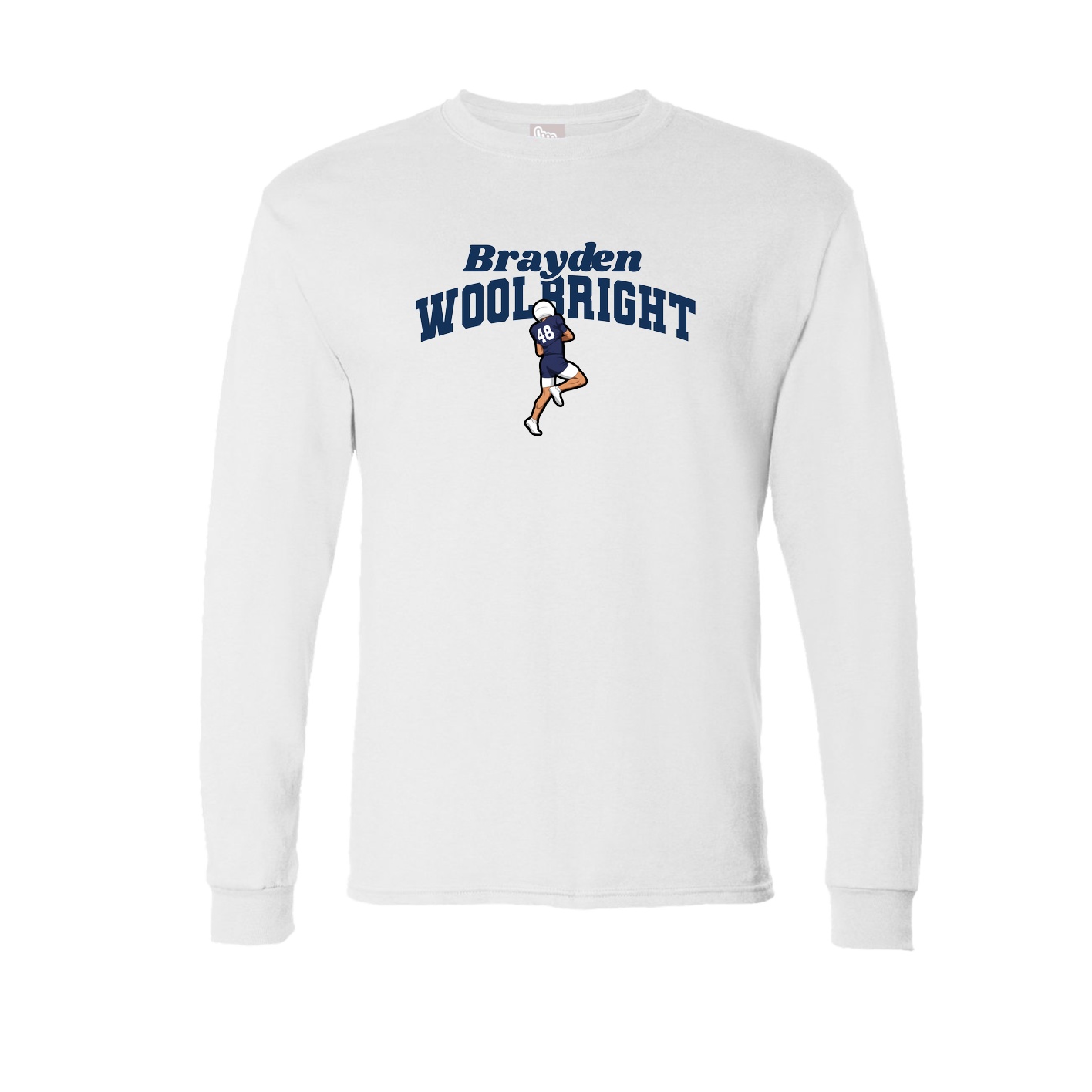 Long Sleeve Tee — Signature Arch in White