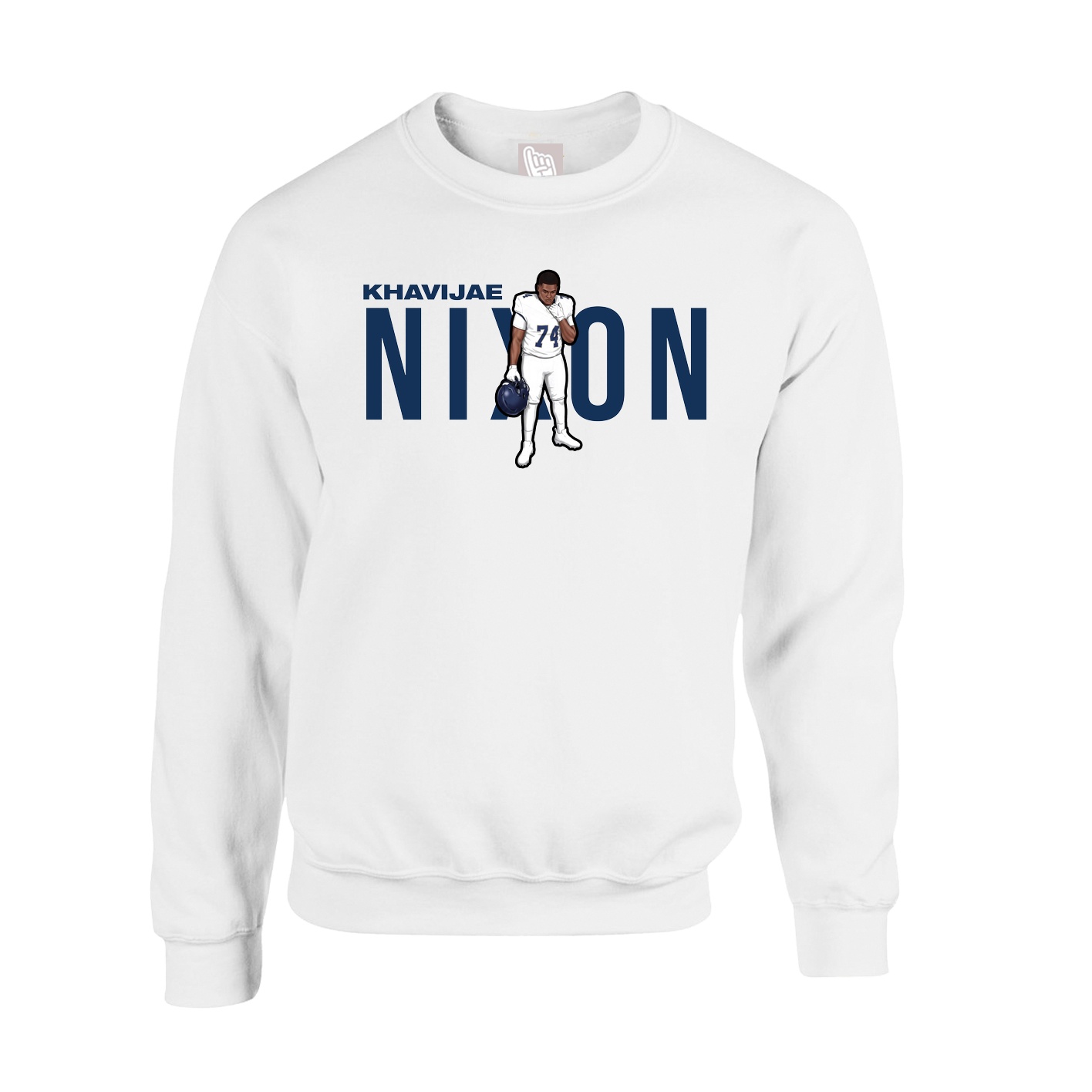 Fleece Crew — Player Name in White