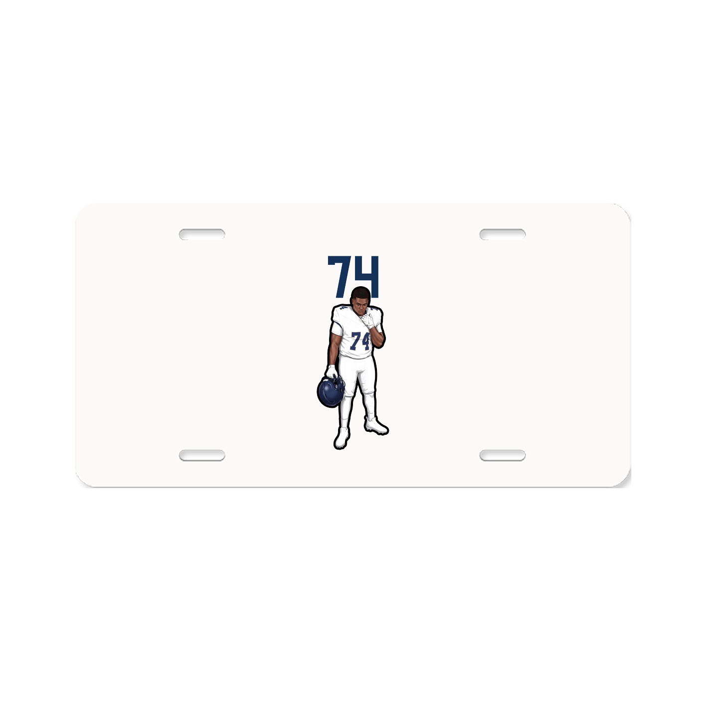 License Plate — Number Top in Classic
