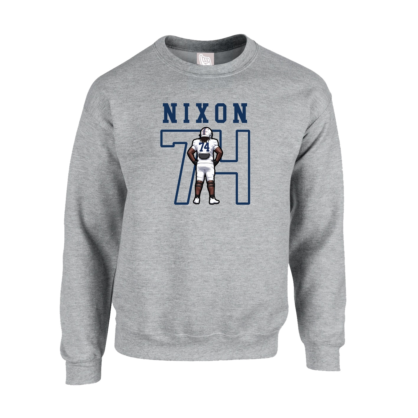 Fleece Crew — Shirsey in Grey