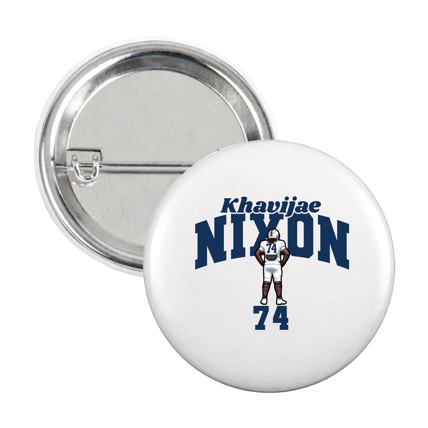 Game Day Button — Signature Arch in White