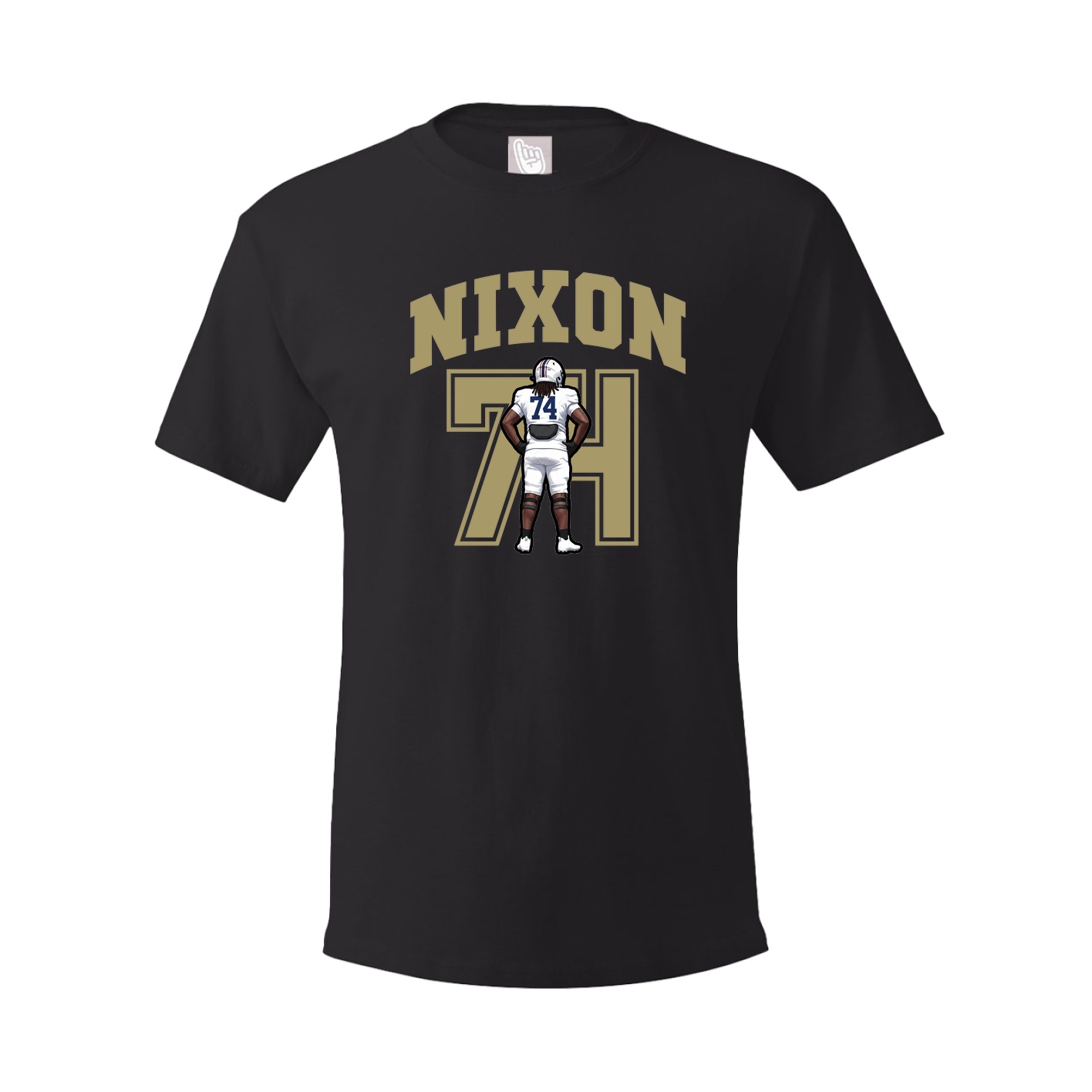 Youth Tee — Number in Black