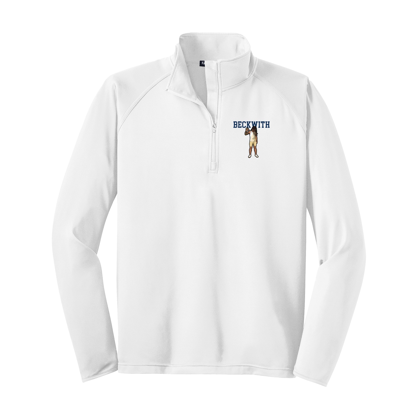 Q-Zip Pullover — Shirsey in White
