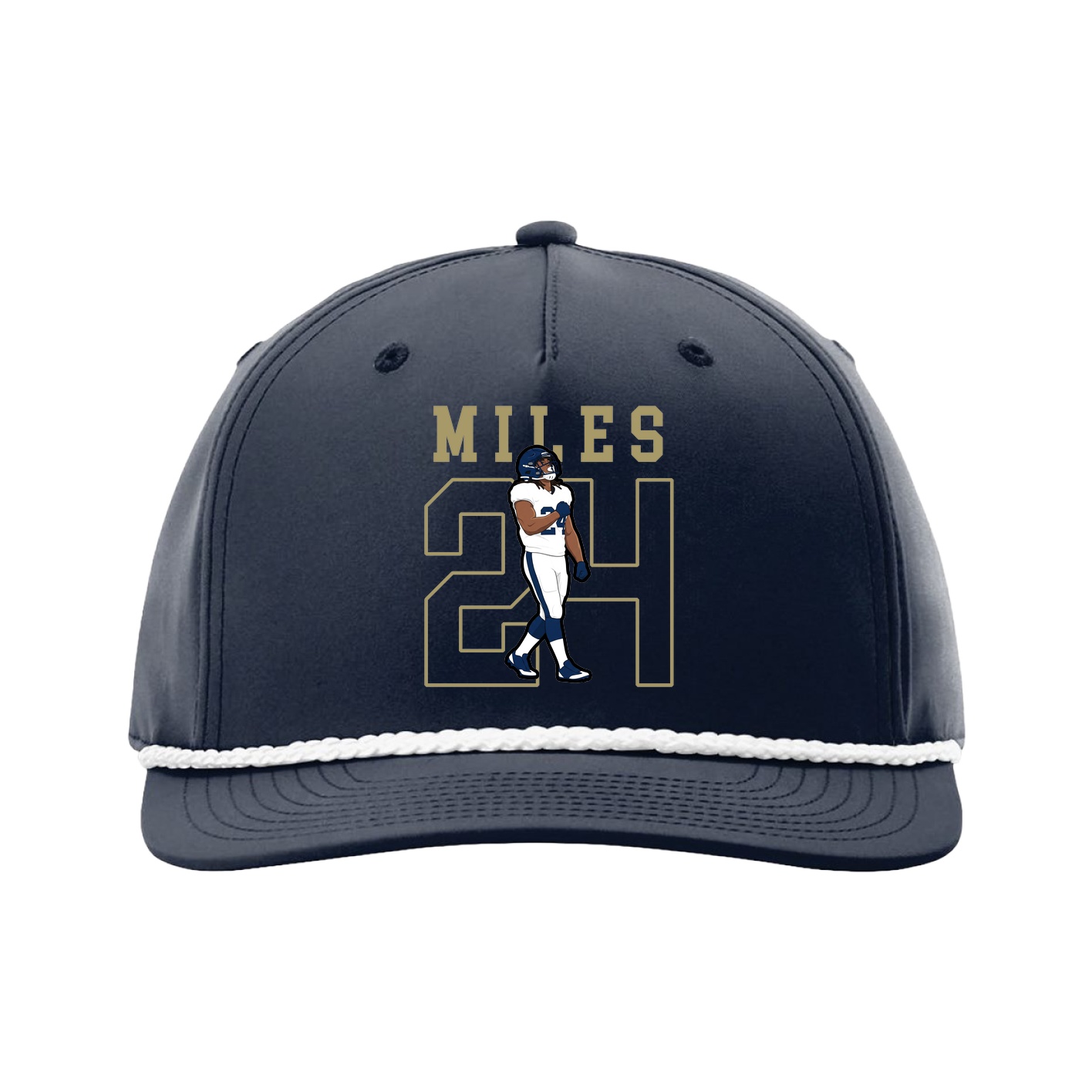 Five-Panel Classic Rope Cap — Shirsey in Navy