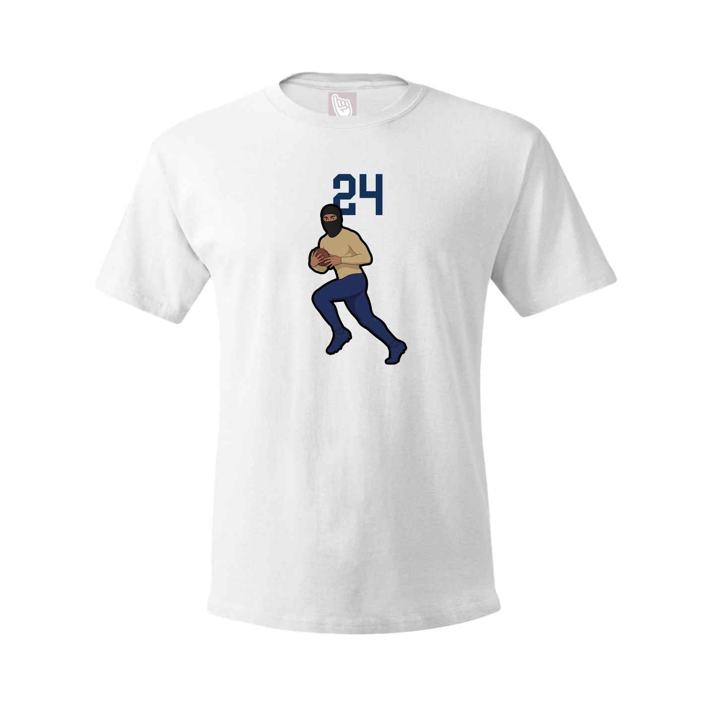 Youth Tee — Number Top in White