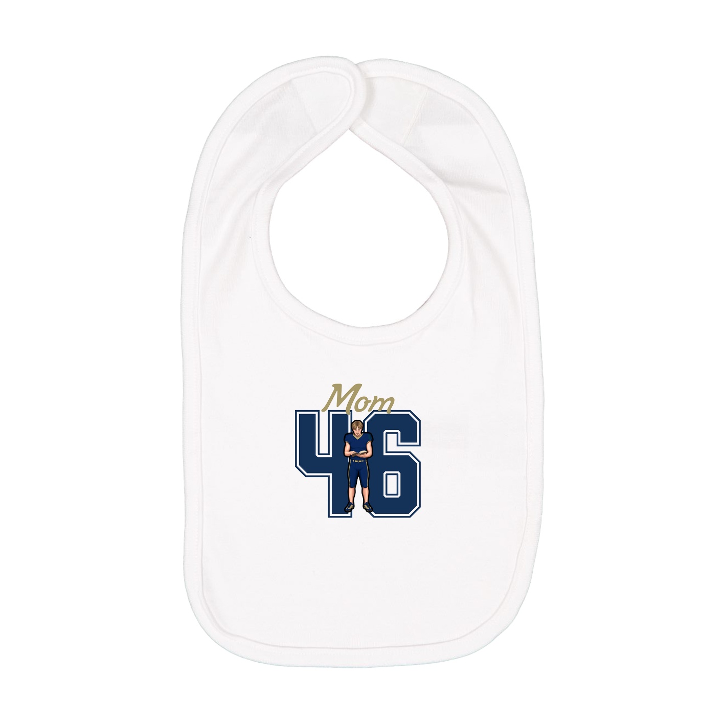 Infant Bib — Mothers Day Shirsey in White