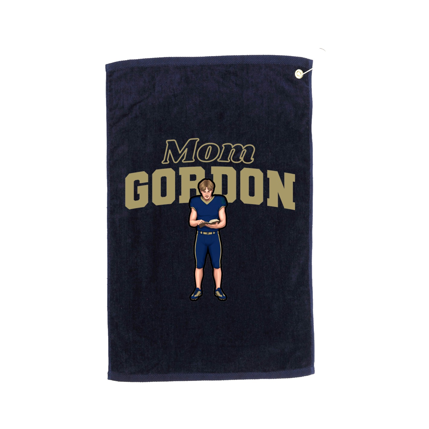 Golf Towel — Mothers Day Block in Navy