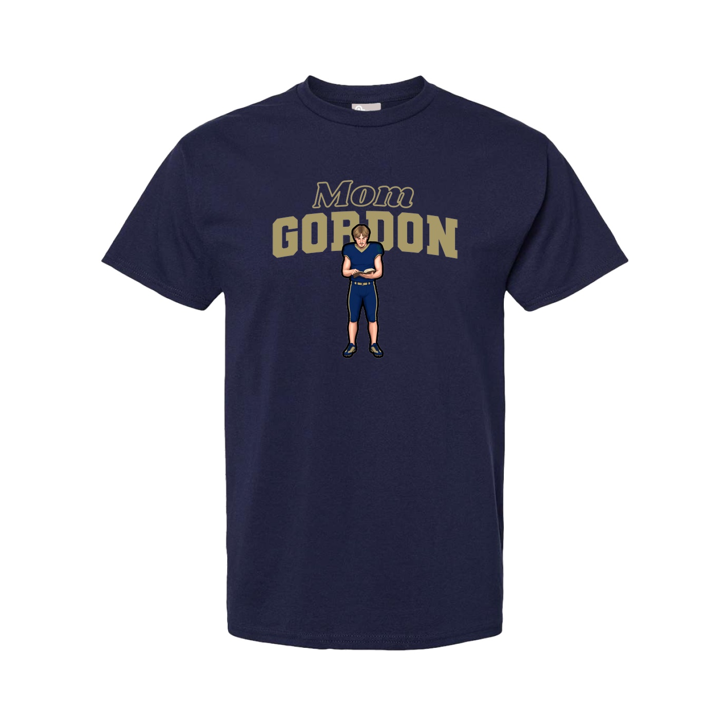 Youth Tee — Mothers Day Block in Navy