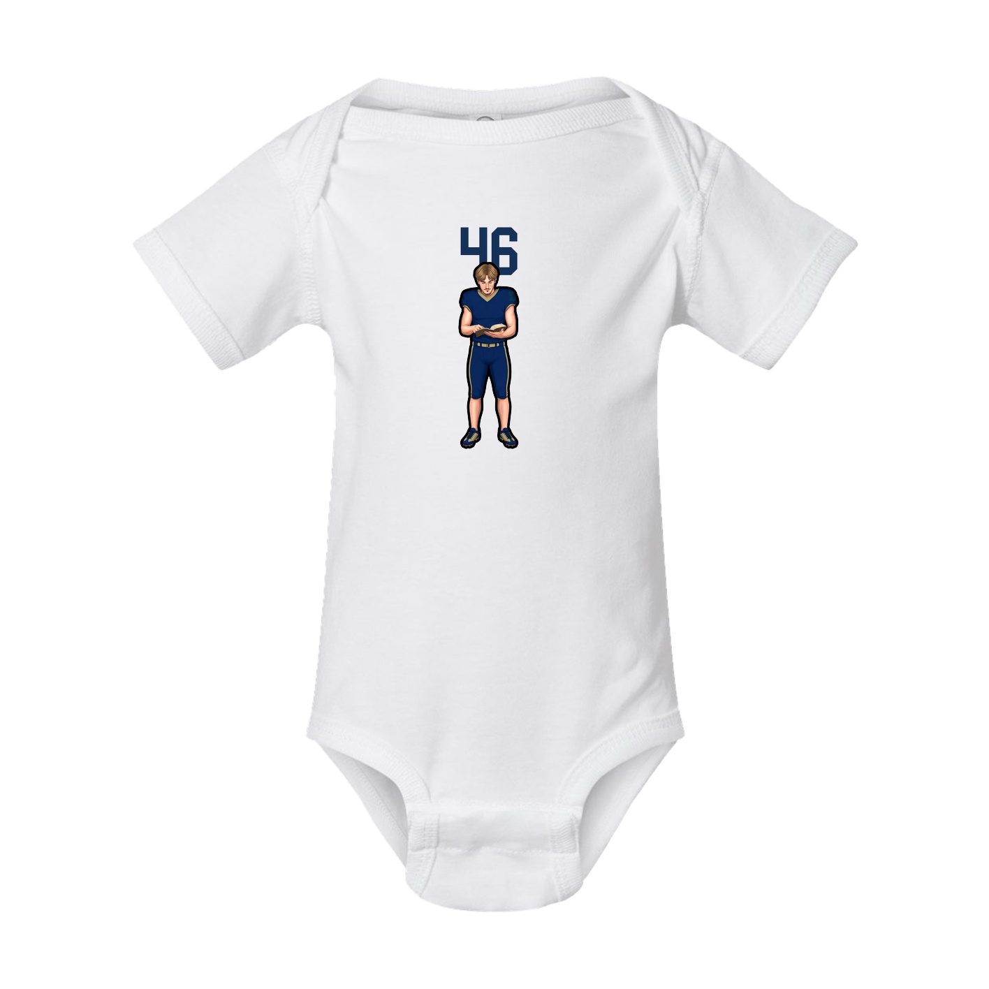 Baby Onesie — Number Top in White