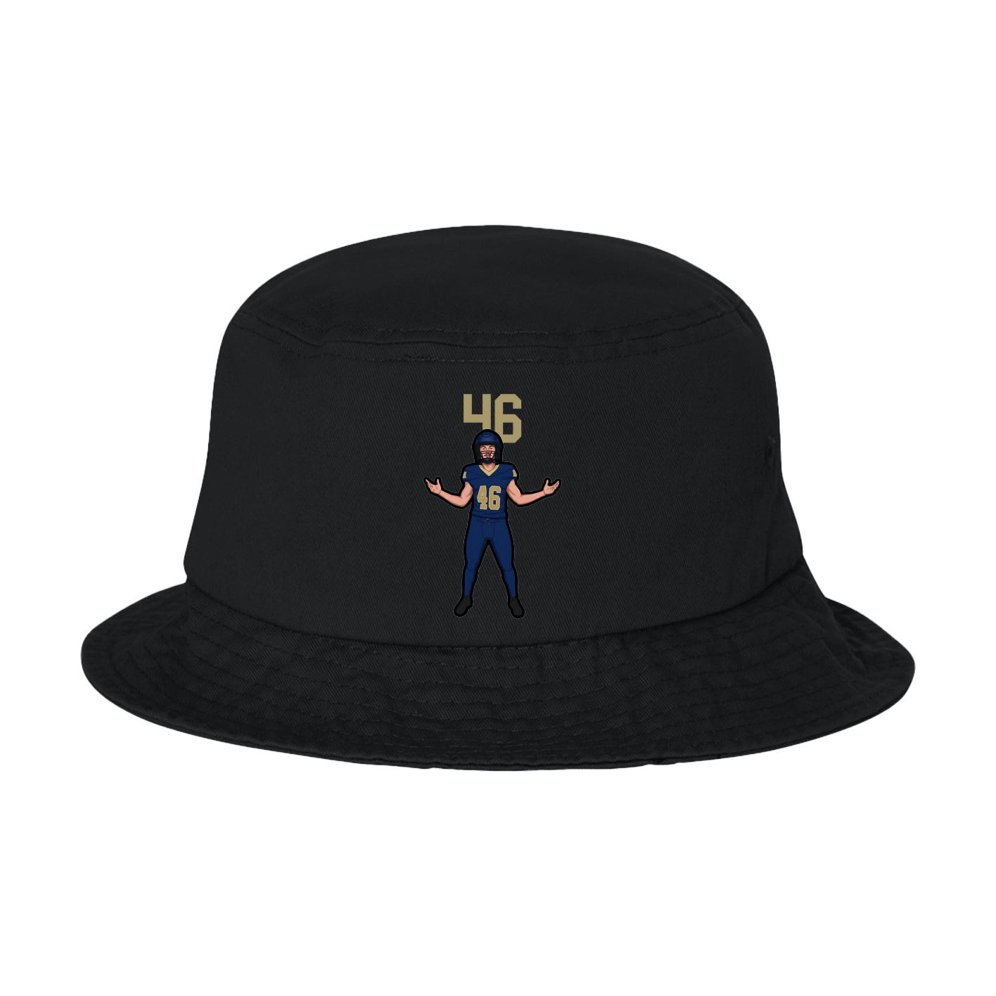 Bucket Cap — Number Top in Black