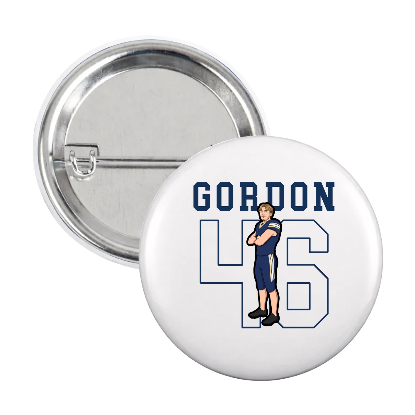 Game Day Button — Shirsey in White