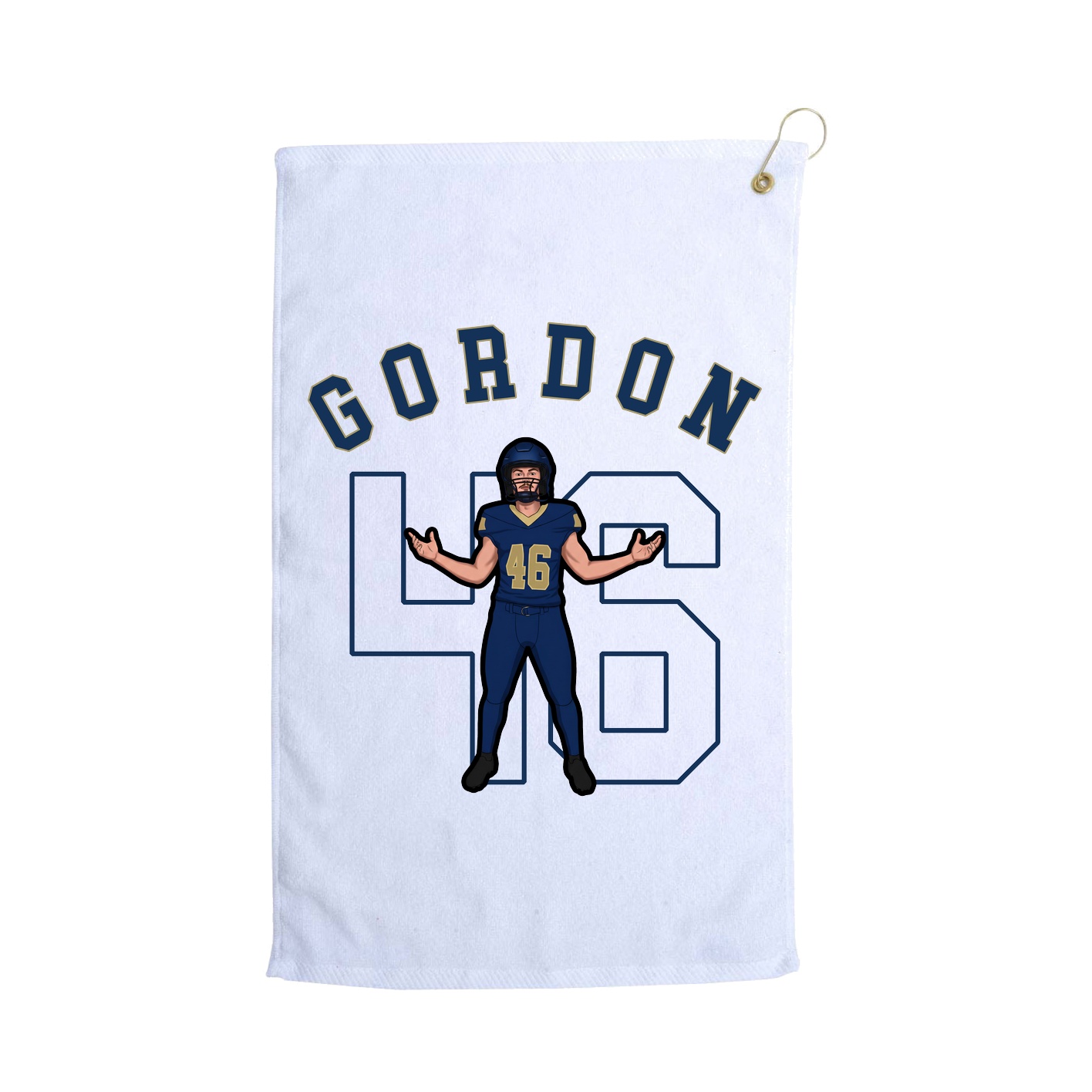 Golf Towel — Shirsey Arch in White