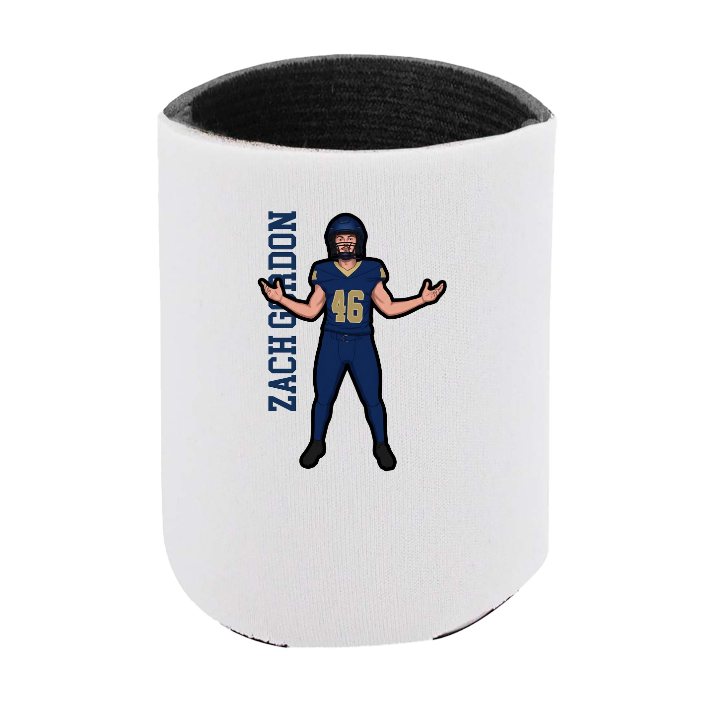 Can Holder — Name Vertical in White