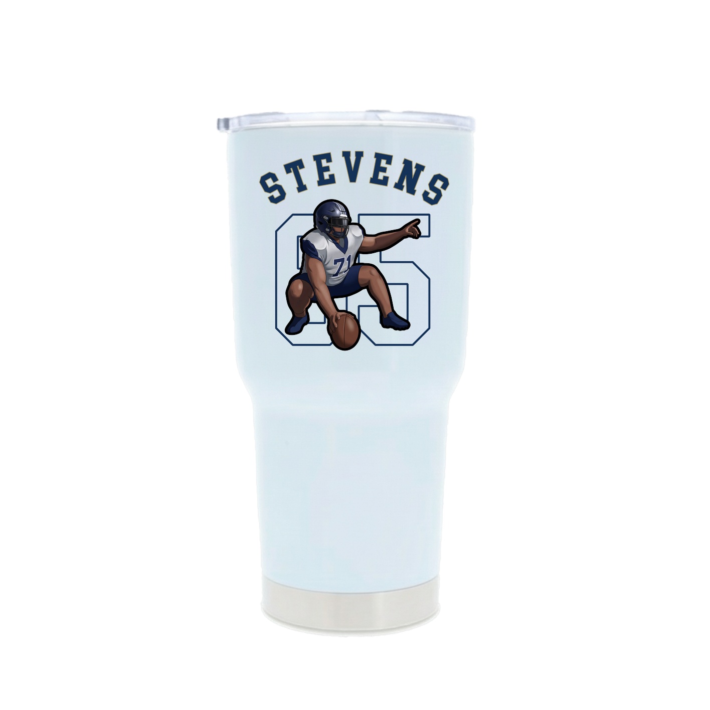 30oz Stainless Steel Tumbler — Shirsey Arch in White