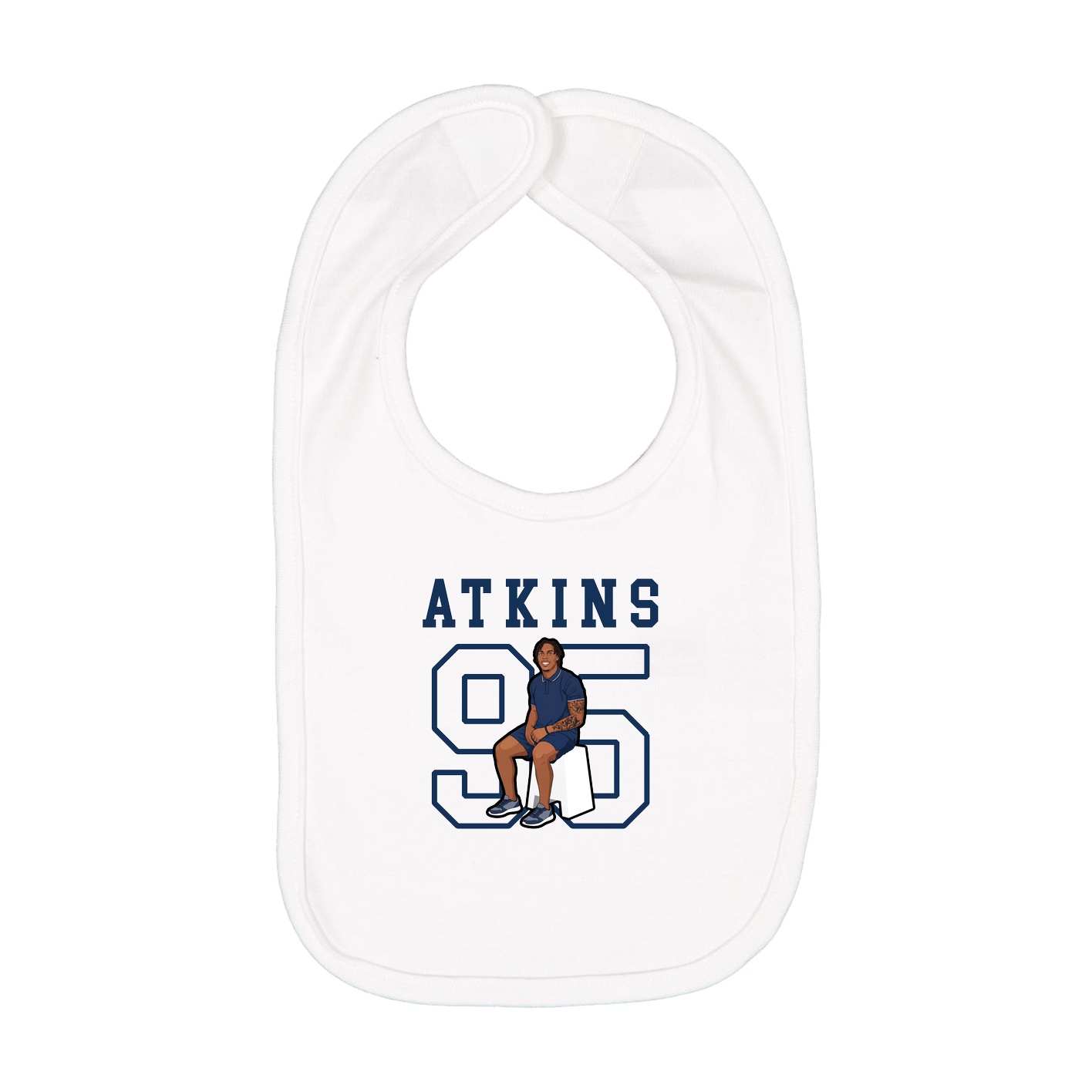 Infant Bib — Shirsey in White