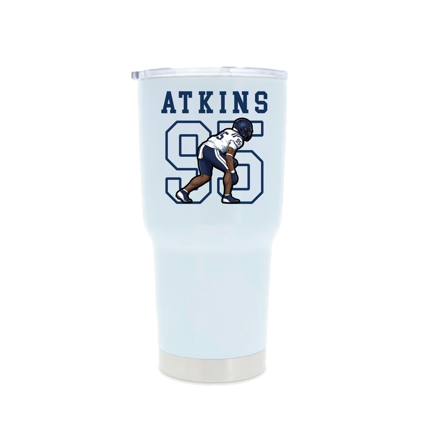 30oz Stainless Steel Tumbler — Shirsey in White