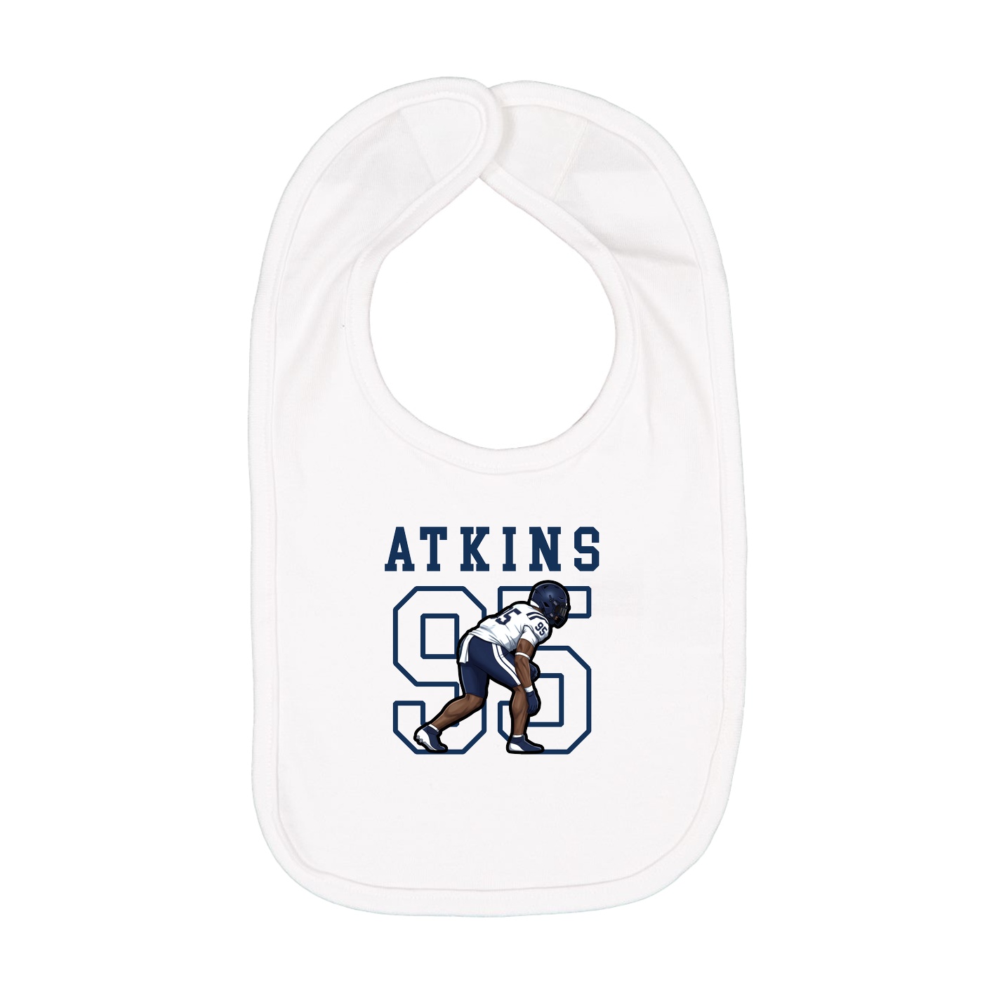 Infant Bib — Shirsey in White