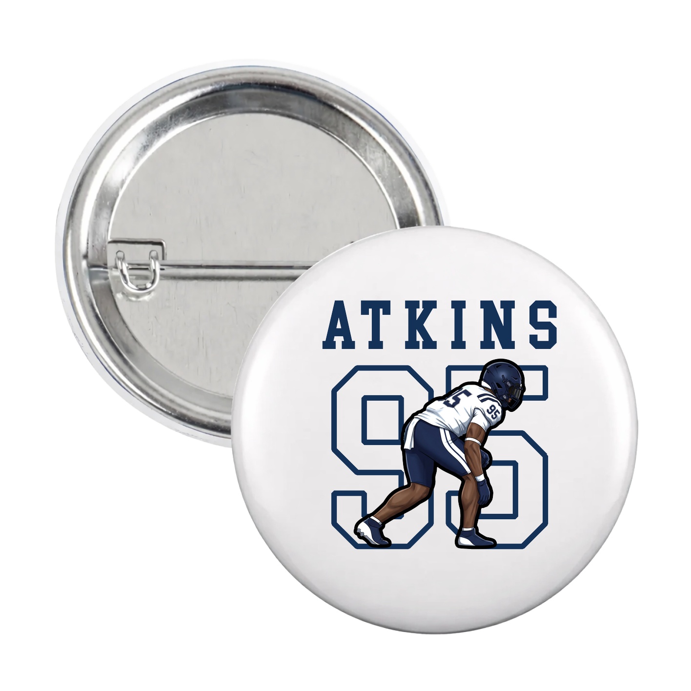 Game Day Button — Shirsey in White