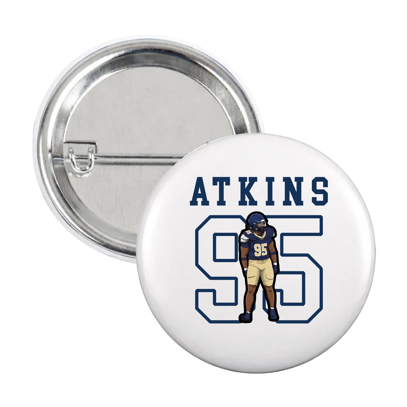 Game Day Button — Shirsey in White