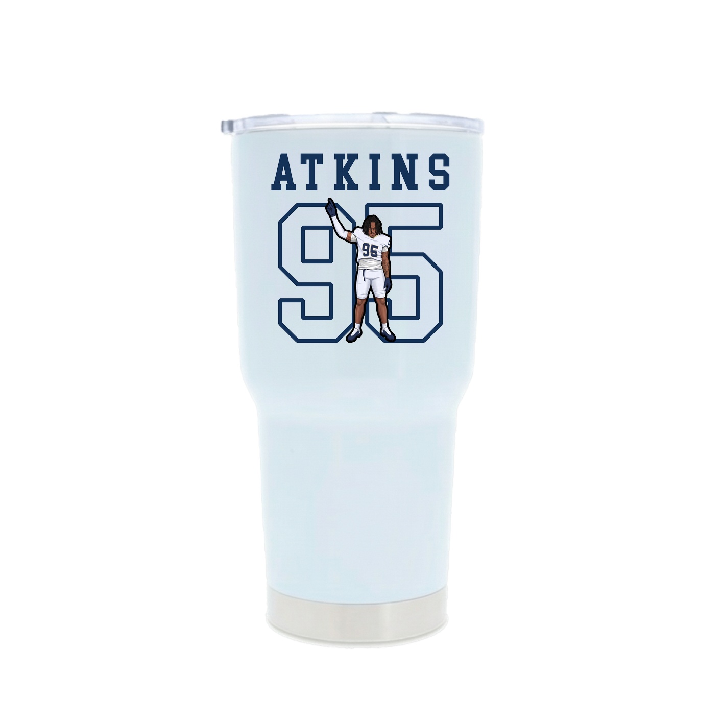 30oz Stainless Steel Tumbler — Shirsey in White