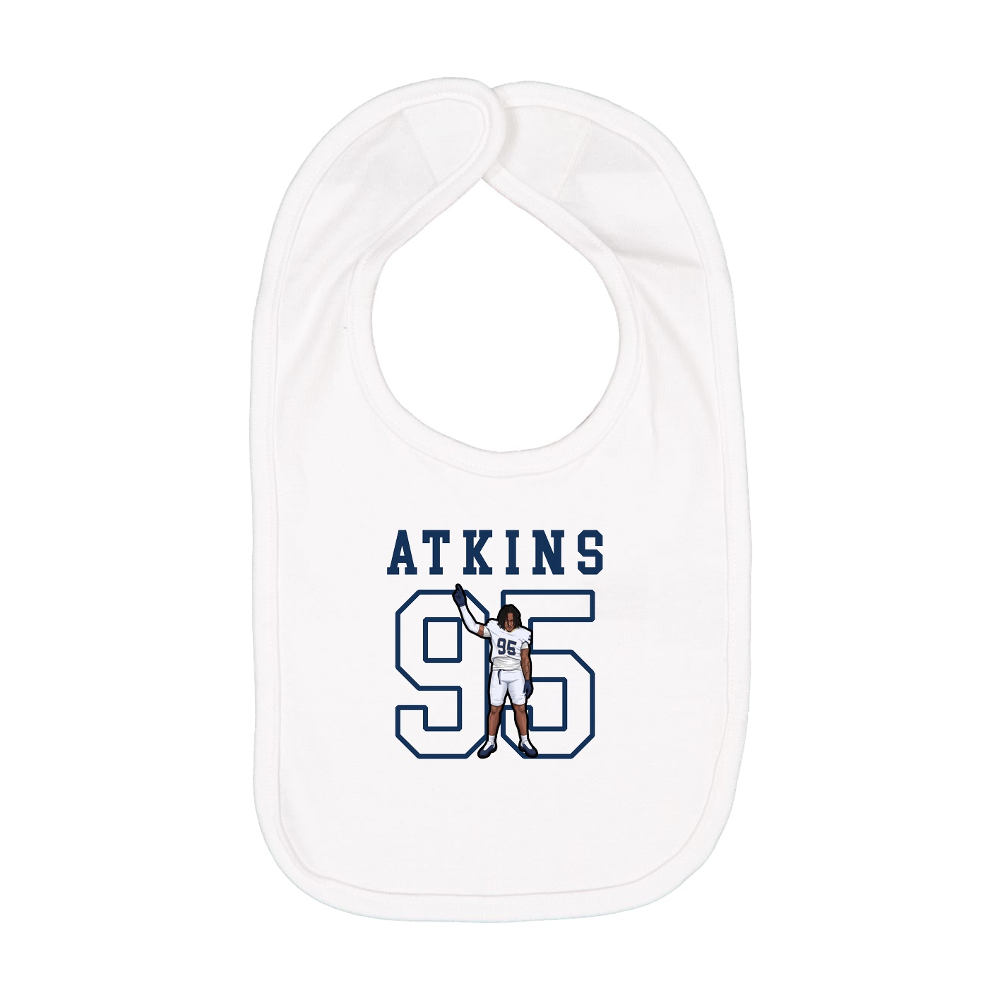 Infant Bib — Shirsey in White