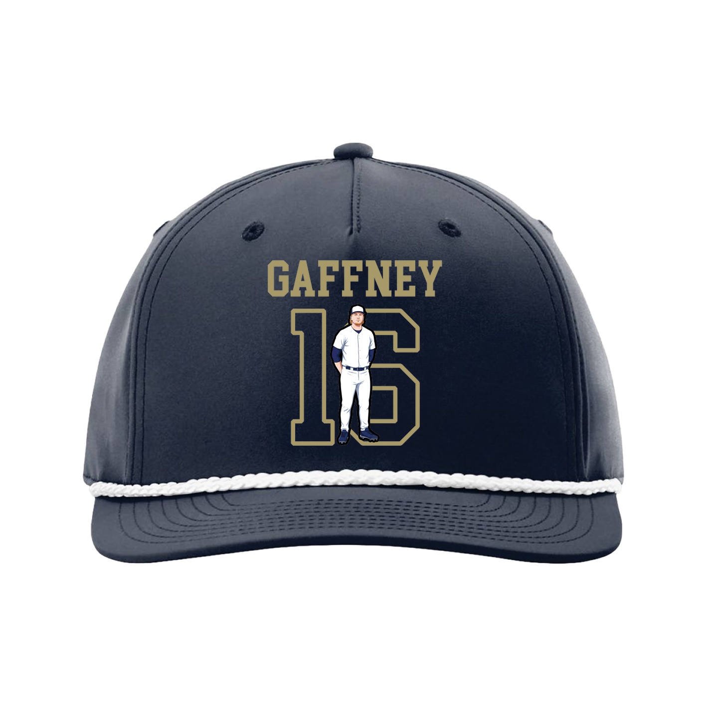 Five-Panel Classic Rope Cap — Shirsey in Navy