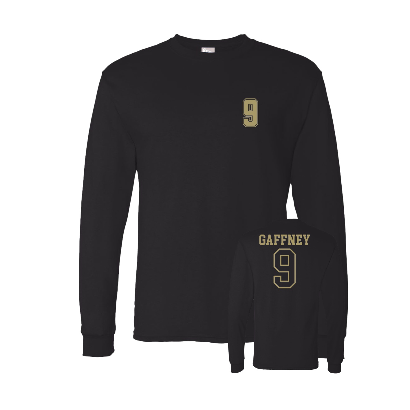 Long Sleeve Tee — Chest Back in Black