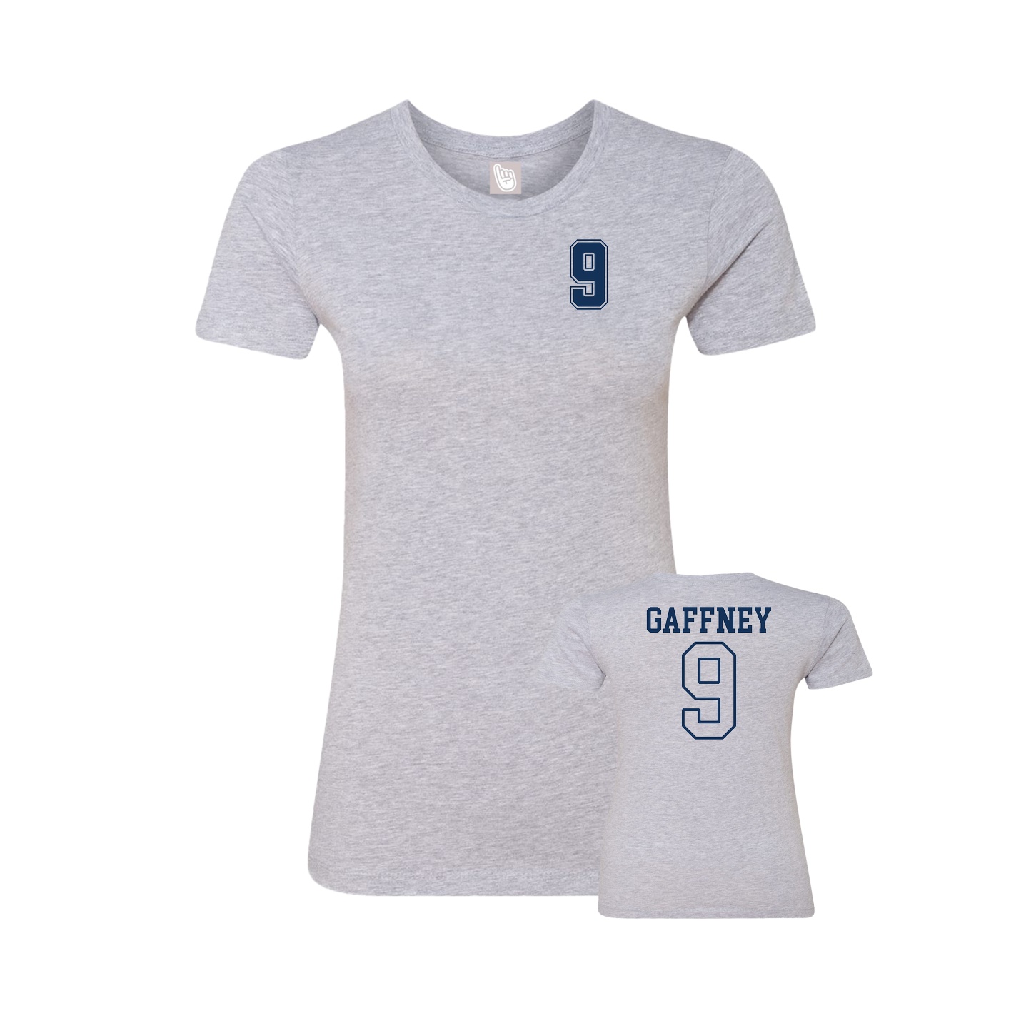 Womens Tee — Chest Back in Grey