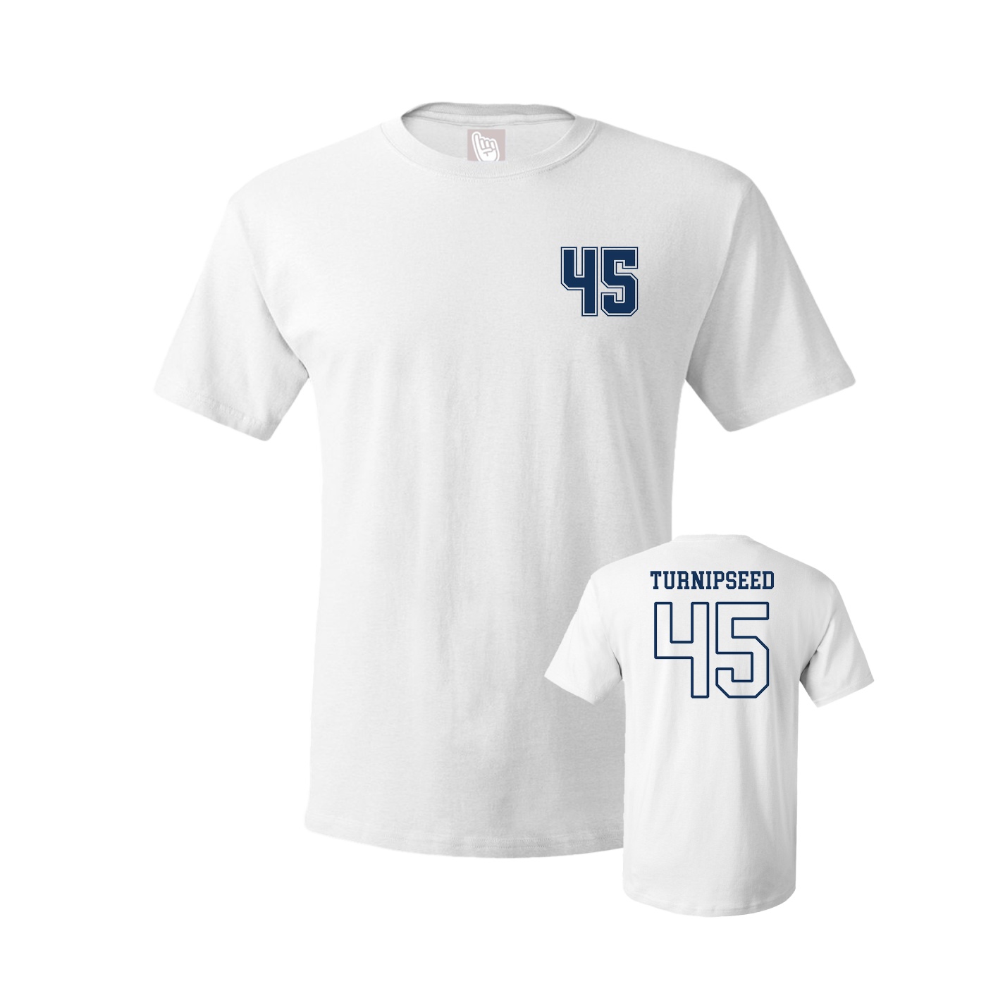 Youth Tee — Chest Back in White