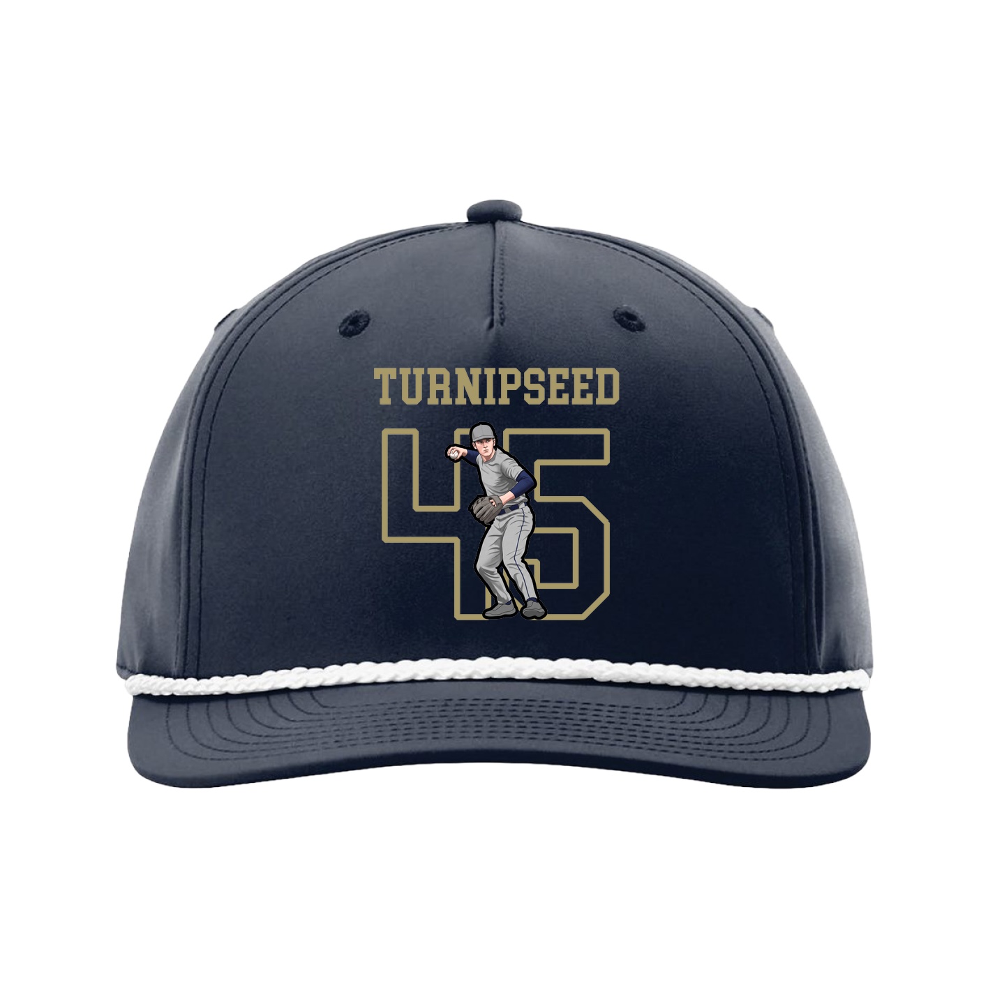 Five-Panel Classic Rope Cap — Shirsey in Navy