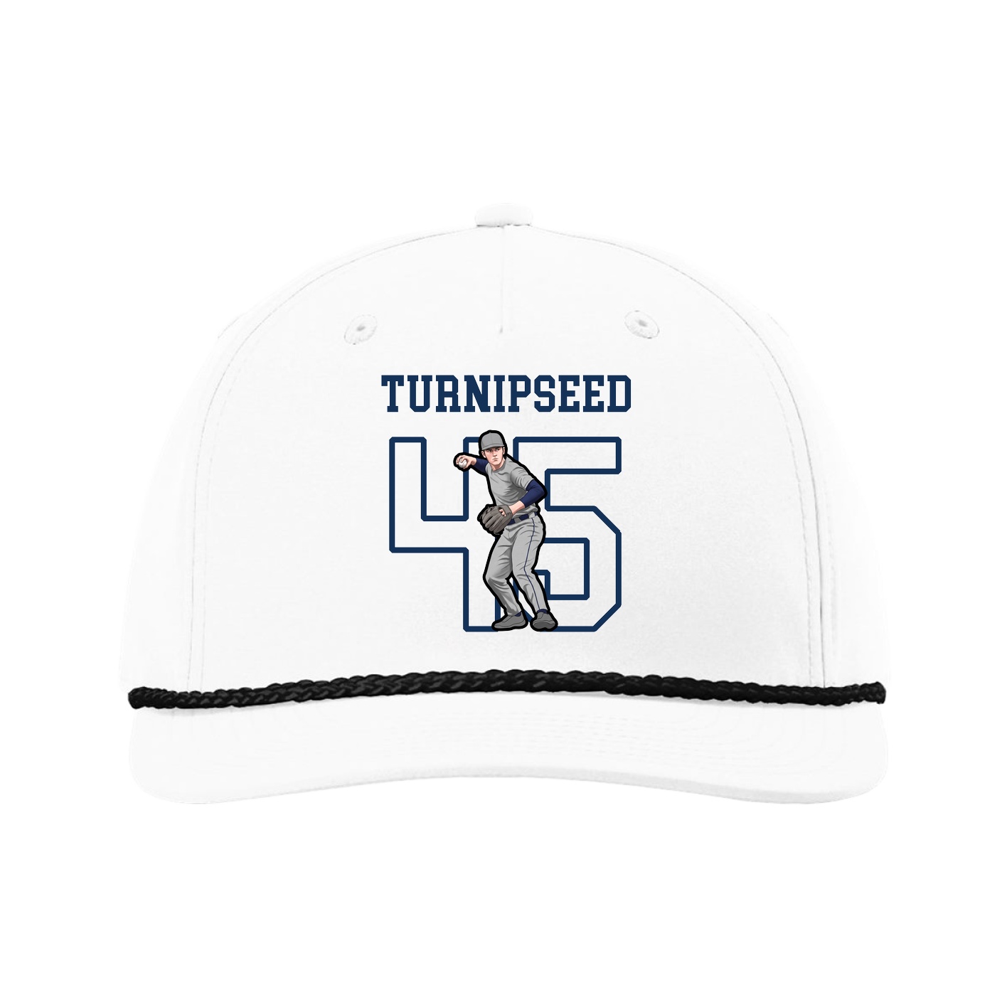 Five-Panel Classic Rope Cap — Shirsey in White