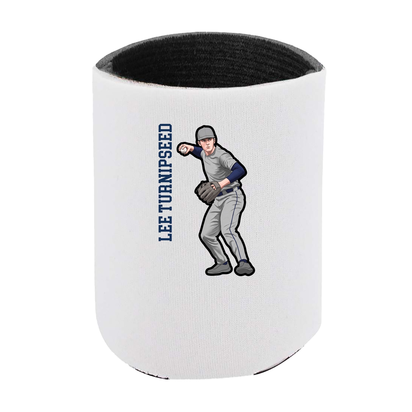 Can Holder — Name Vertical in White