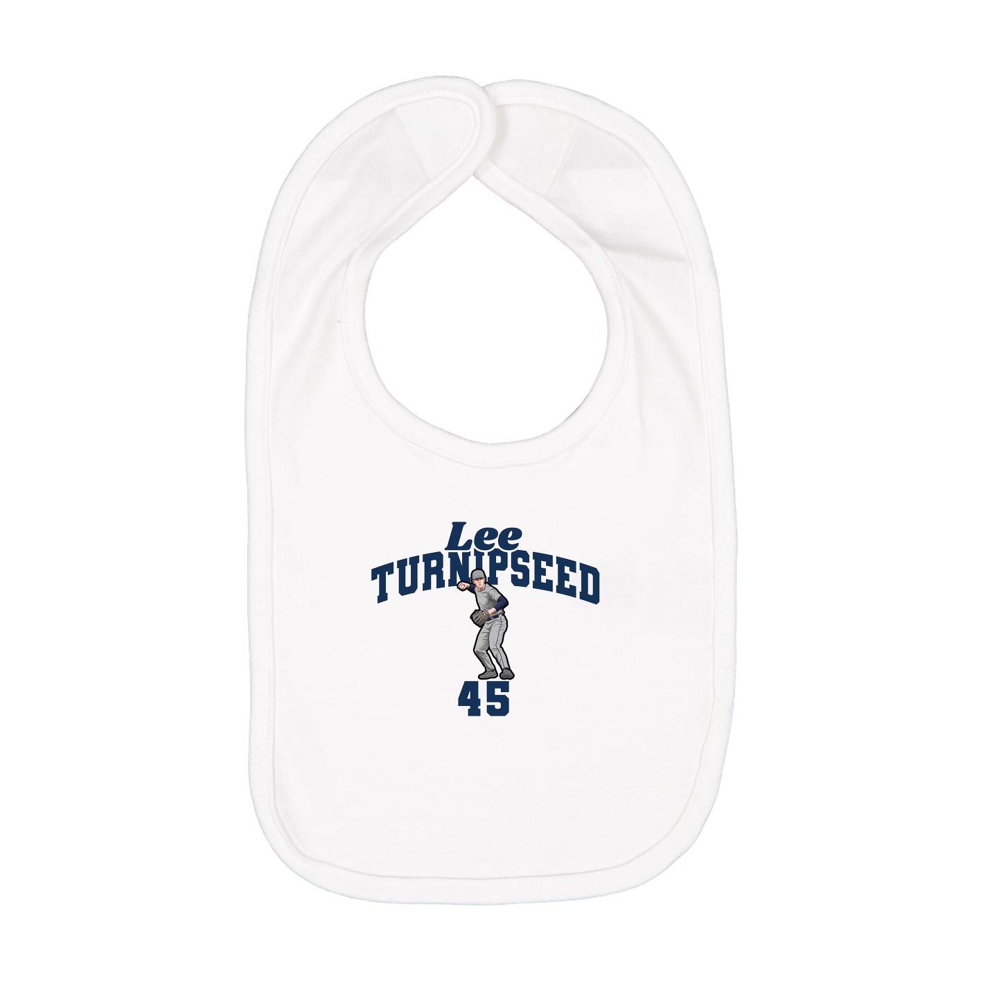 Infant Bib — Signature Arch in White