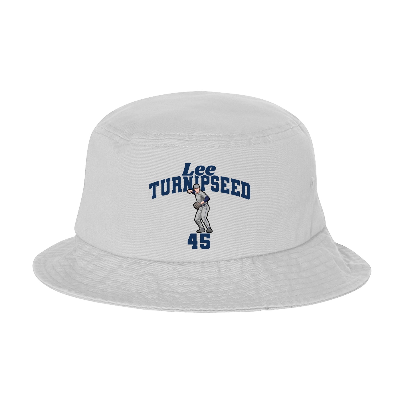 Bucket Cap — Signature Arch in White