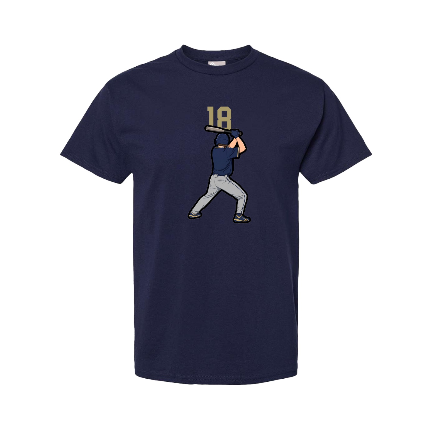 Youth Tee — Number Top in Navy