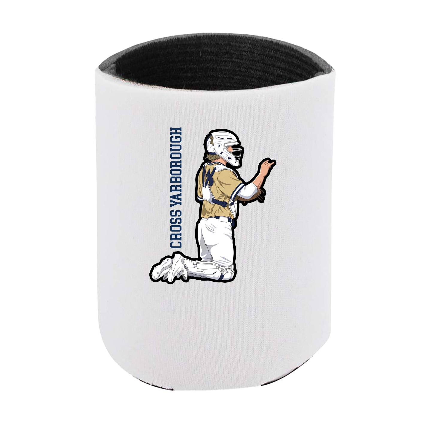 Can Holder — Name Vertical in White