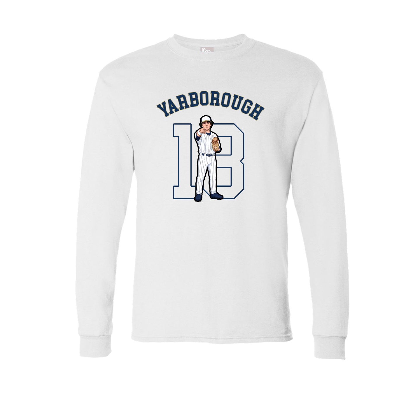 Long Sleeve Tee — Shirsey Arch in White