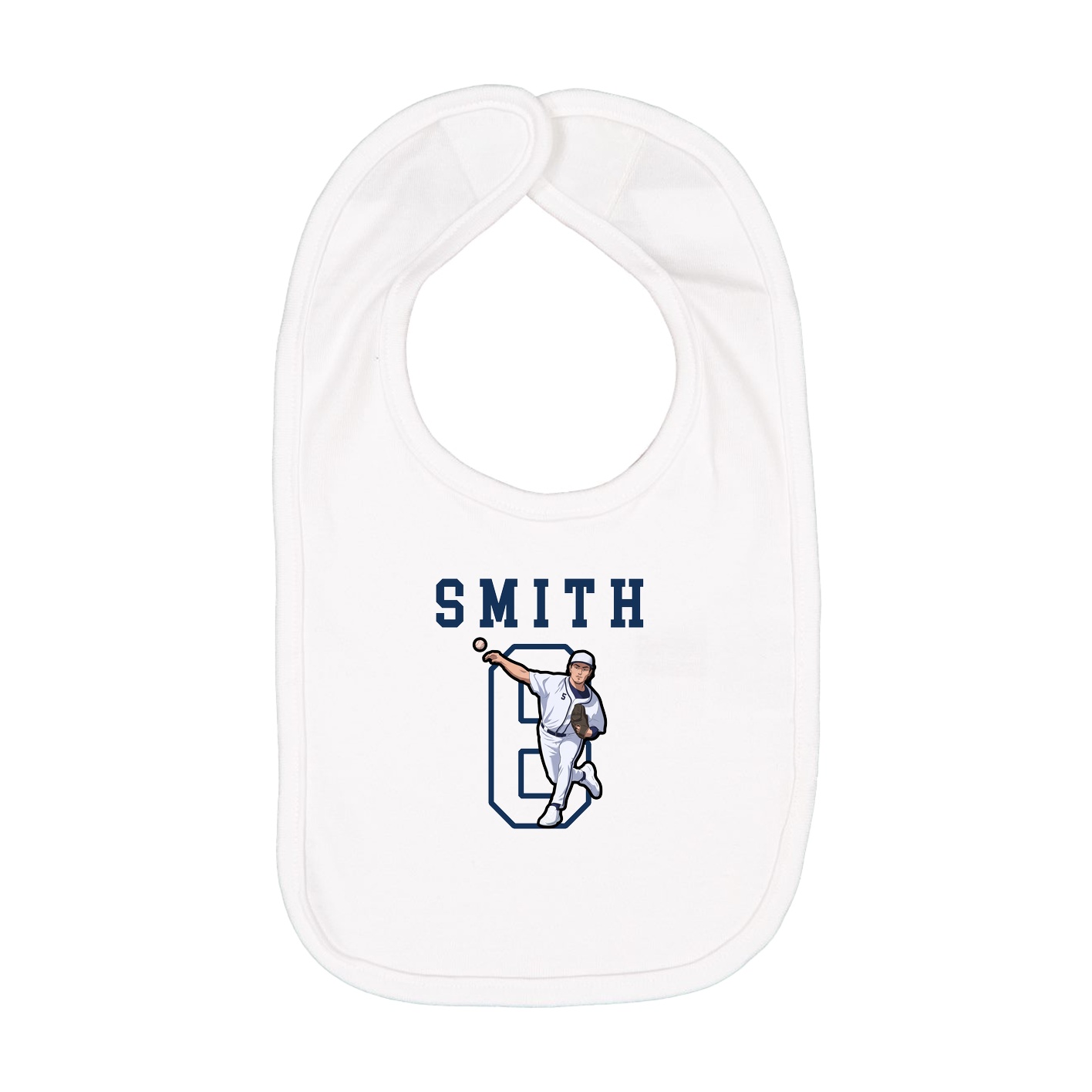 Infant Bib — Shirsey in White