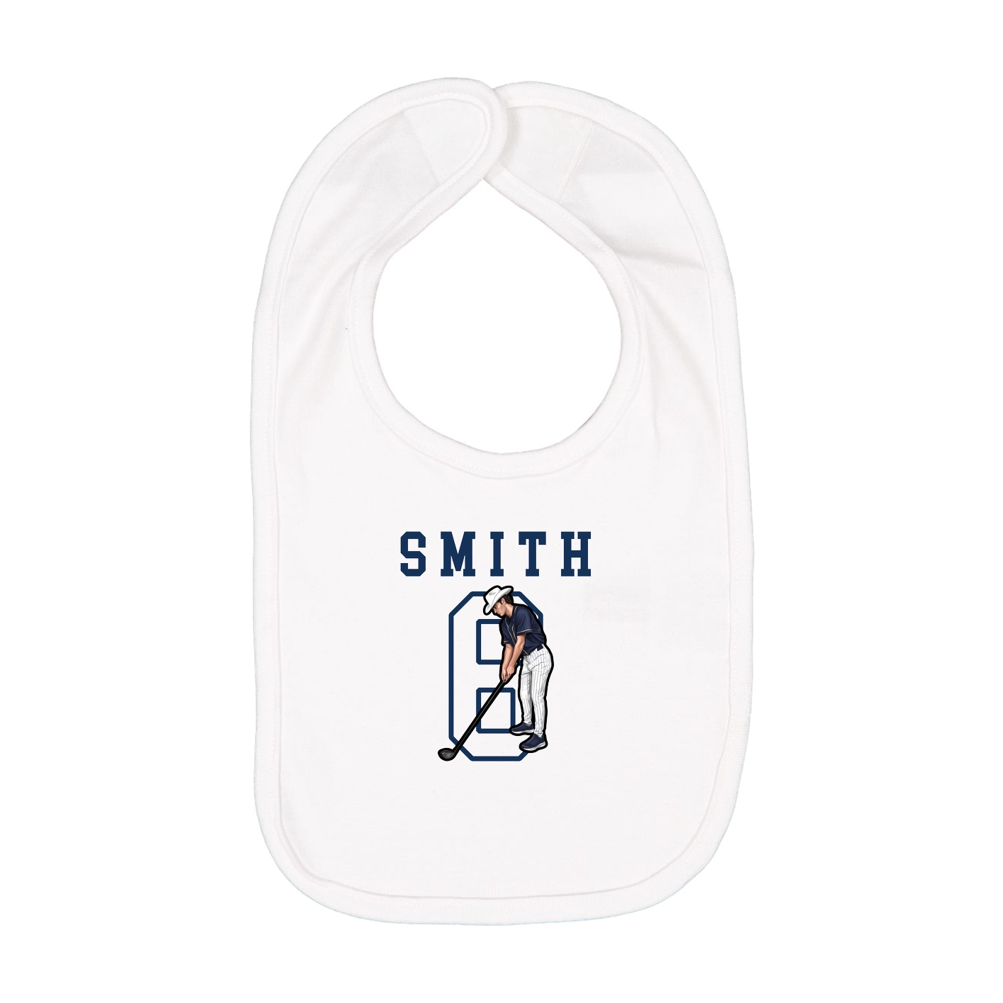 Infant Bib — Shirsey in White