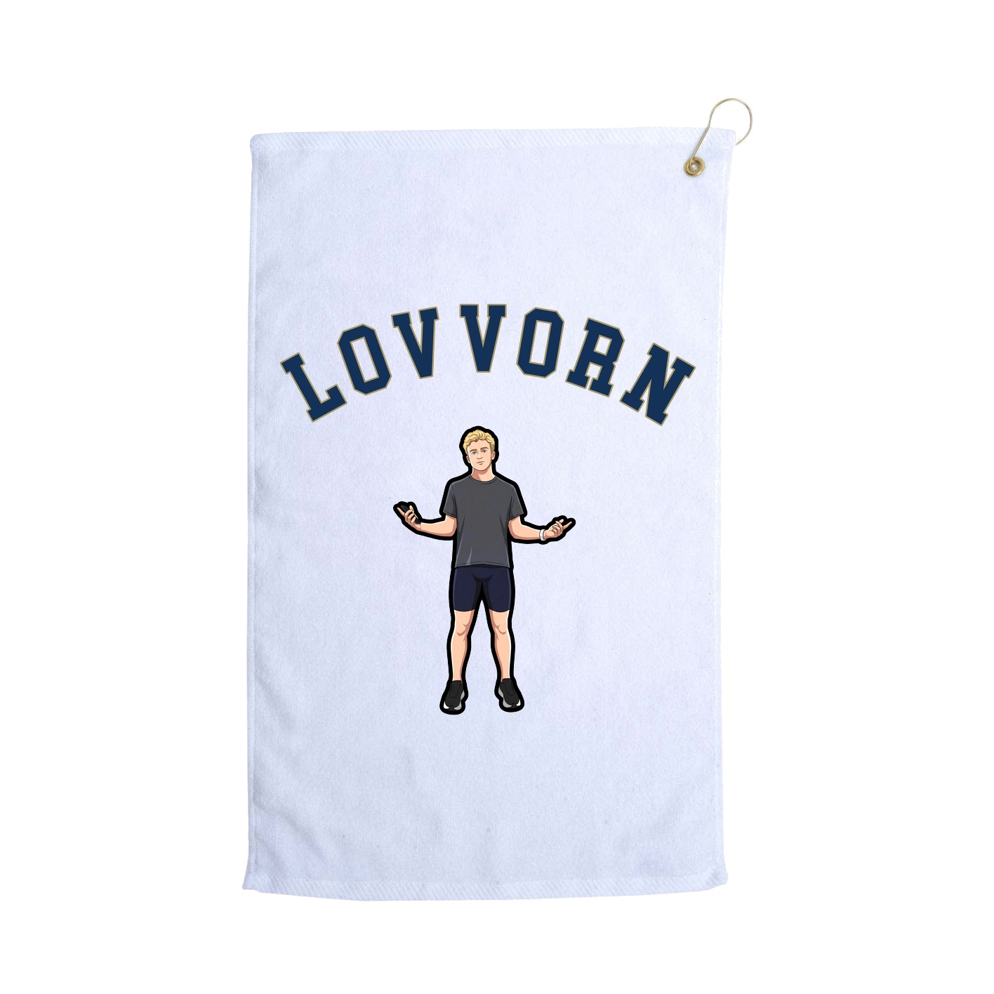 Golf Towel — Shirsey Arch in White