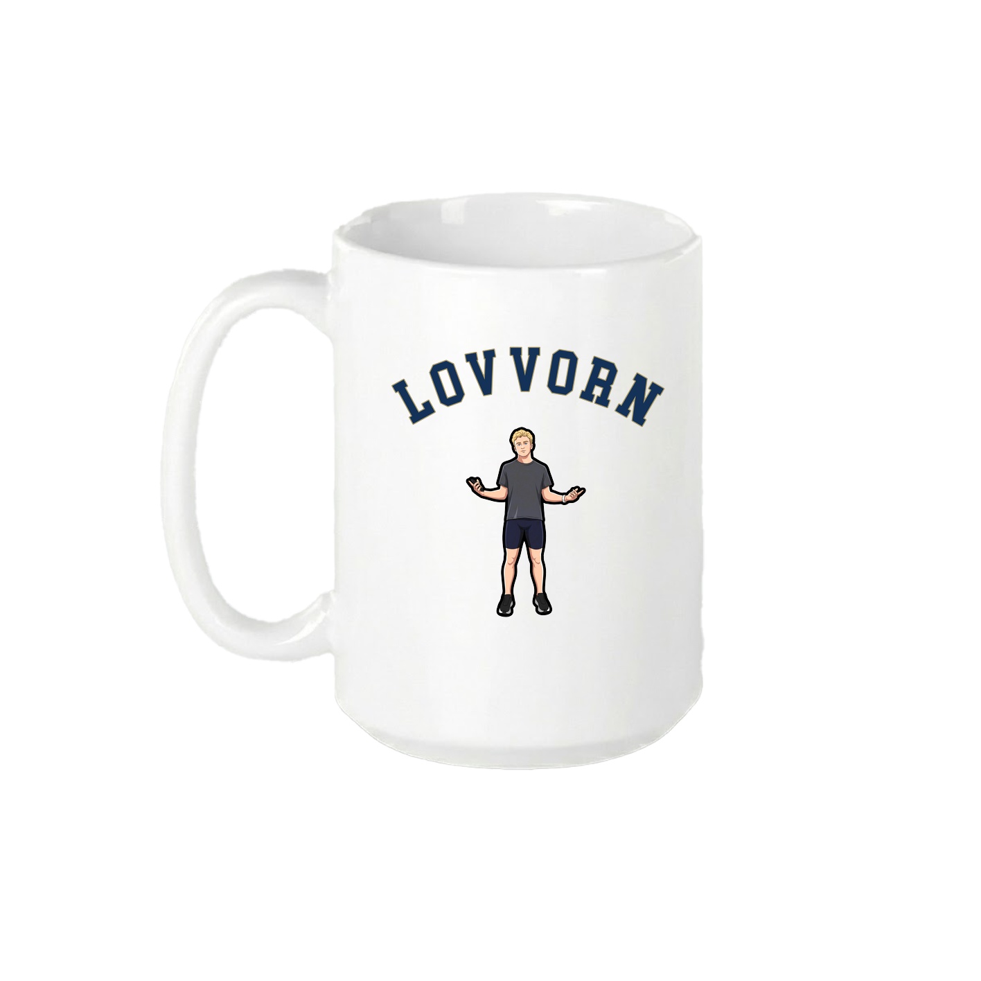 15oz Coffee Mug — Shirsey Arch in White