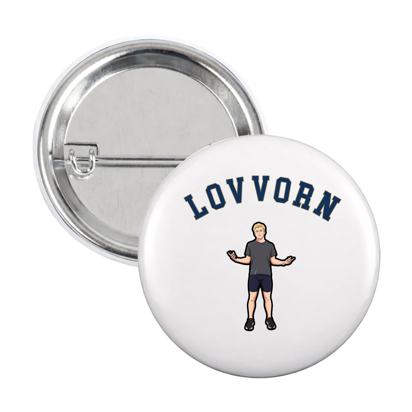 Game Day Button — Shirsey Arch in White