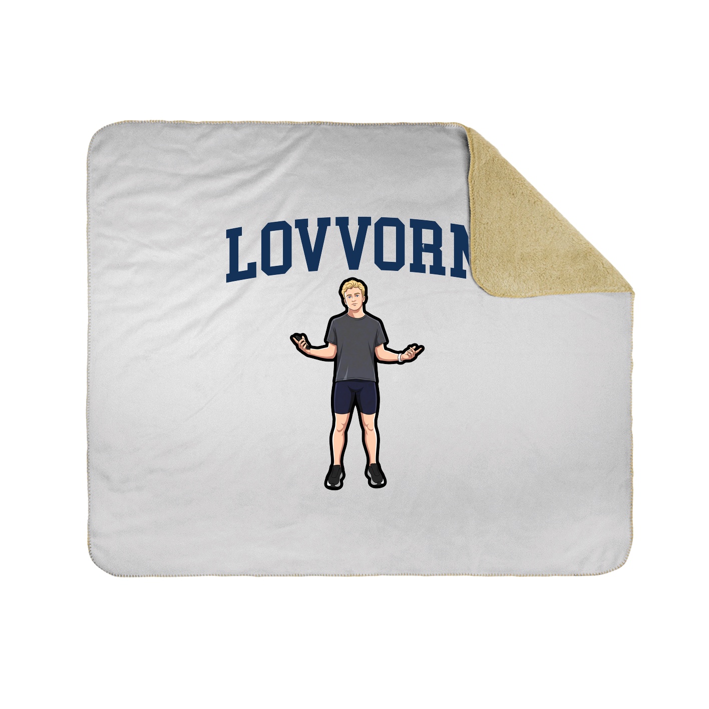 Throw Blanket — Shirsey in White