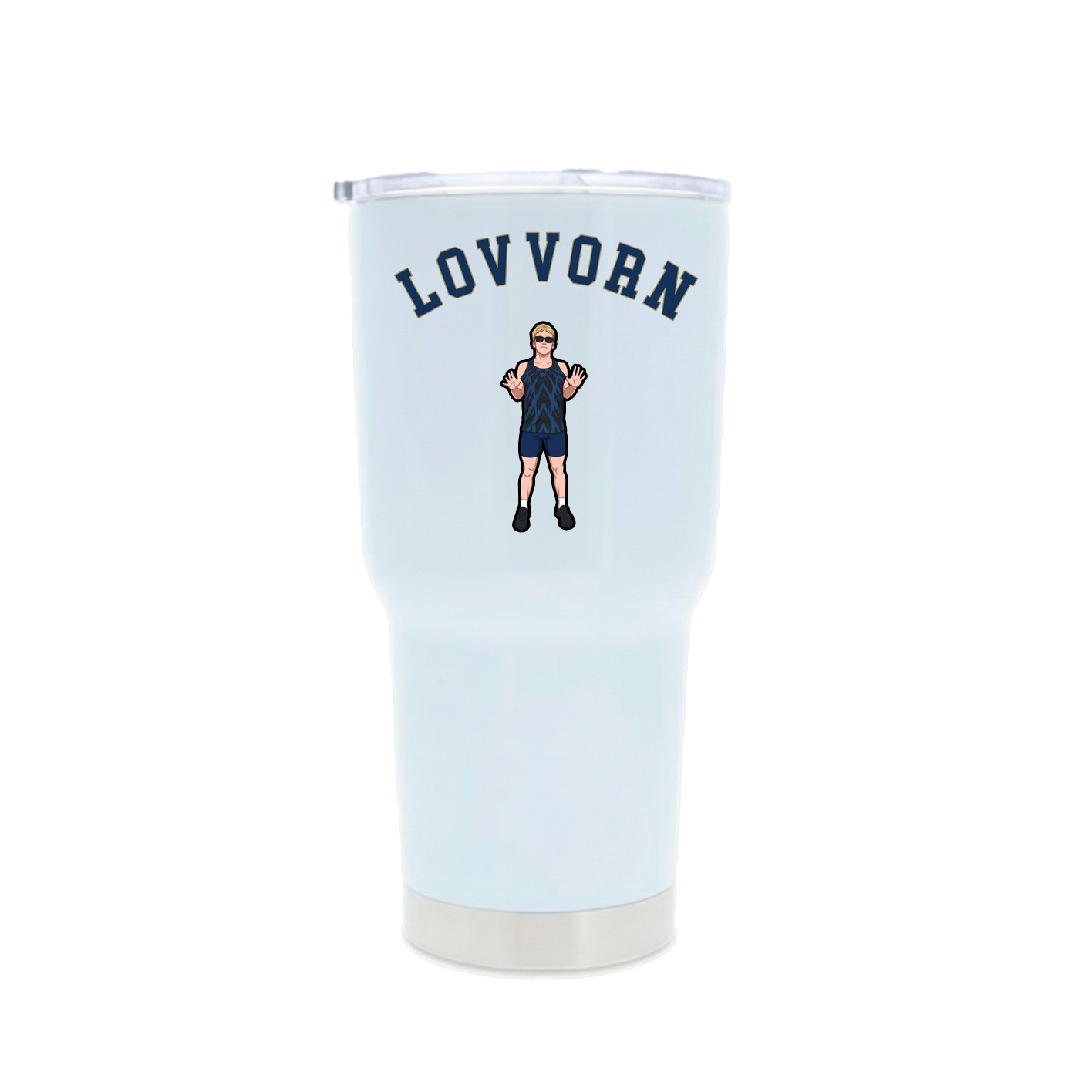 30oz Stainless Steel Tumbler — Shirsey Arch in White