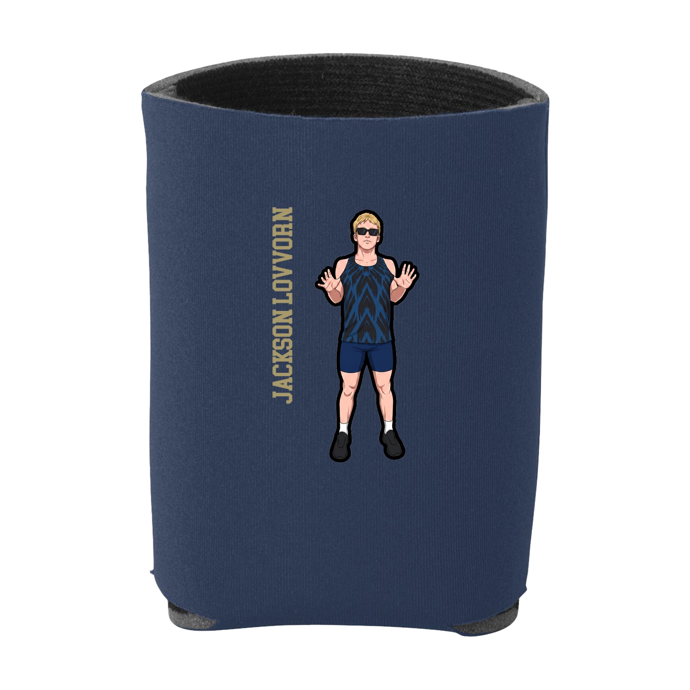 Can Holder — Name Vertical in Navy