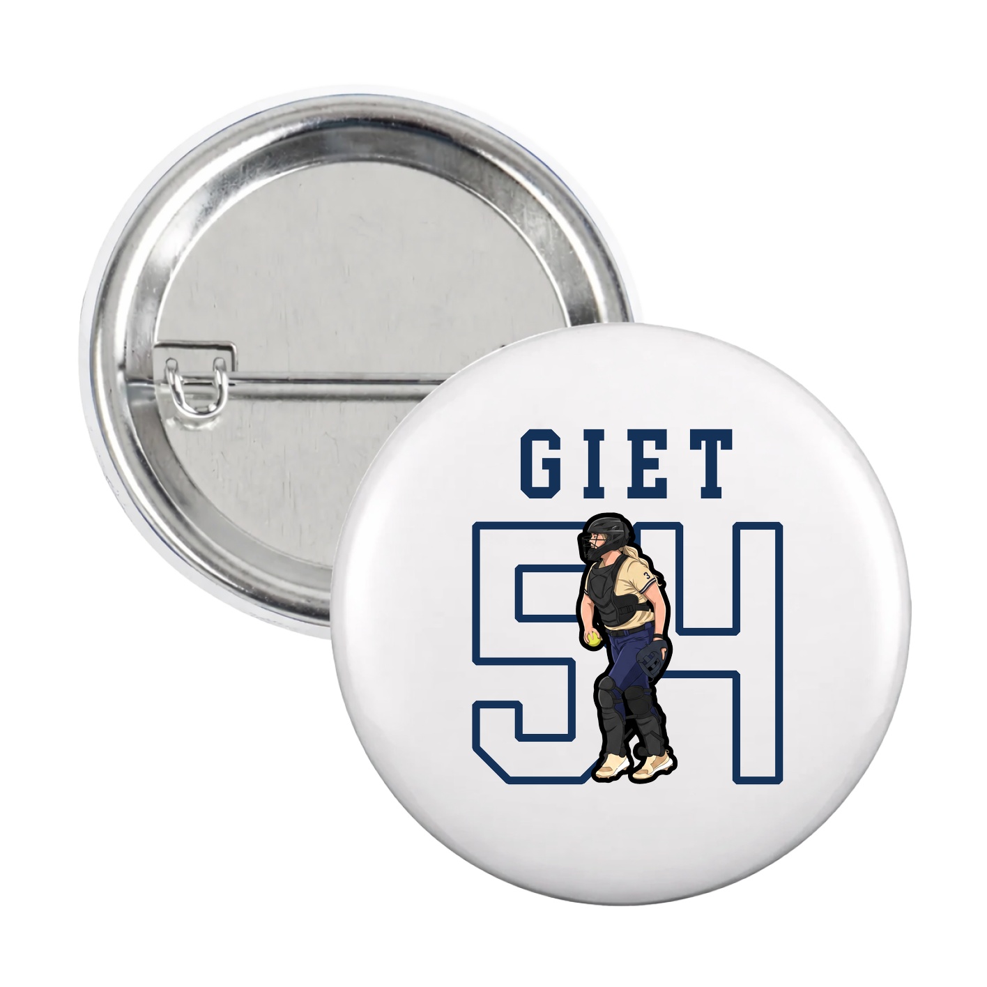 Game Day Button — Shirsey in White