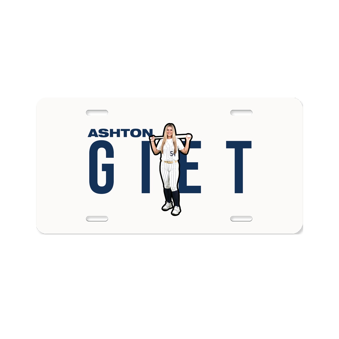 License Plate — Player Name in Classic